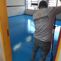 Aplicação de Epóxi em Escola