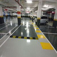 Onde o pedestre pode atravessar com a demarcação de piso industrial