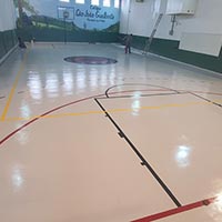 Piso Epóxi Quadra Poliesportiva